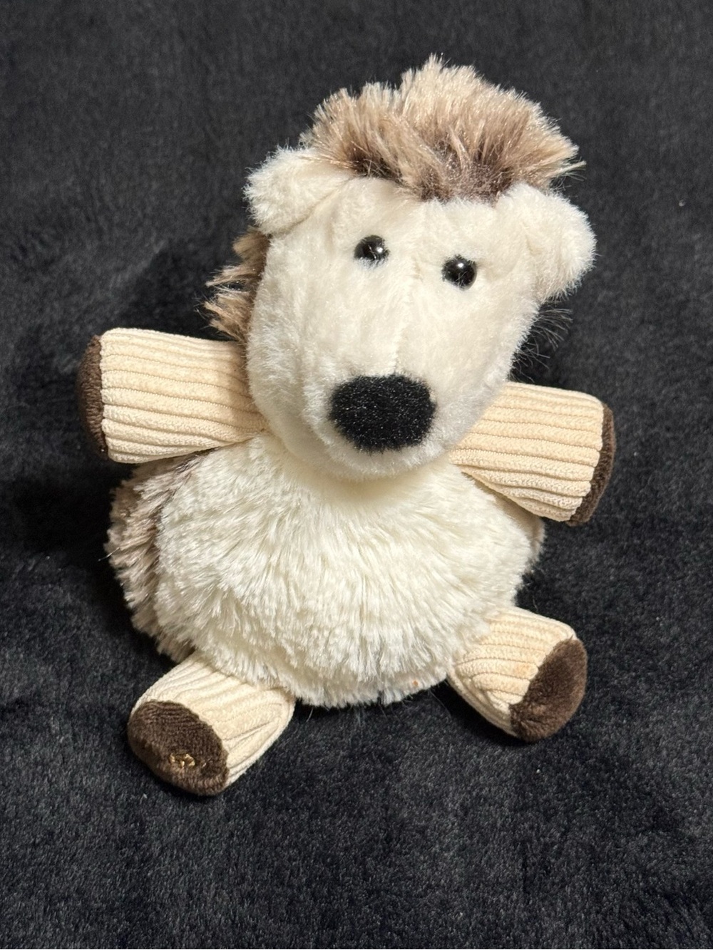 💜3/$30- Scentsy Hedgehog Buddy Plush Brown Cream Stuffed Animal Soft Toy